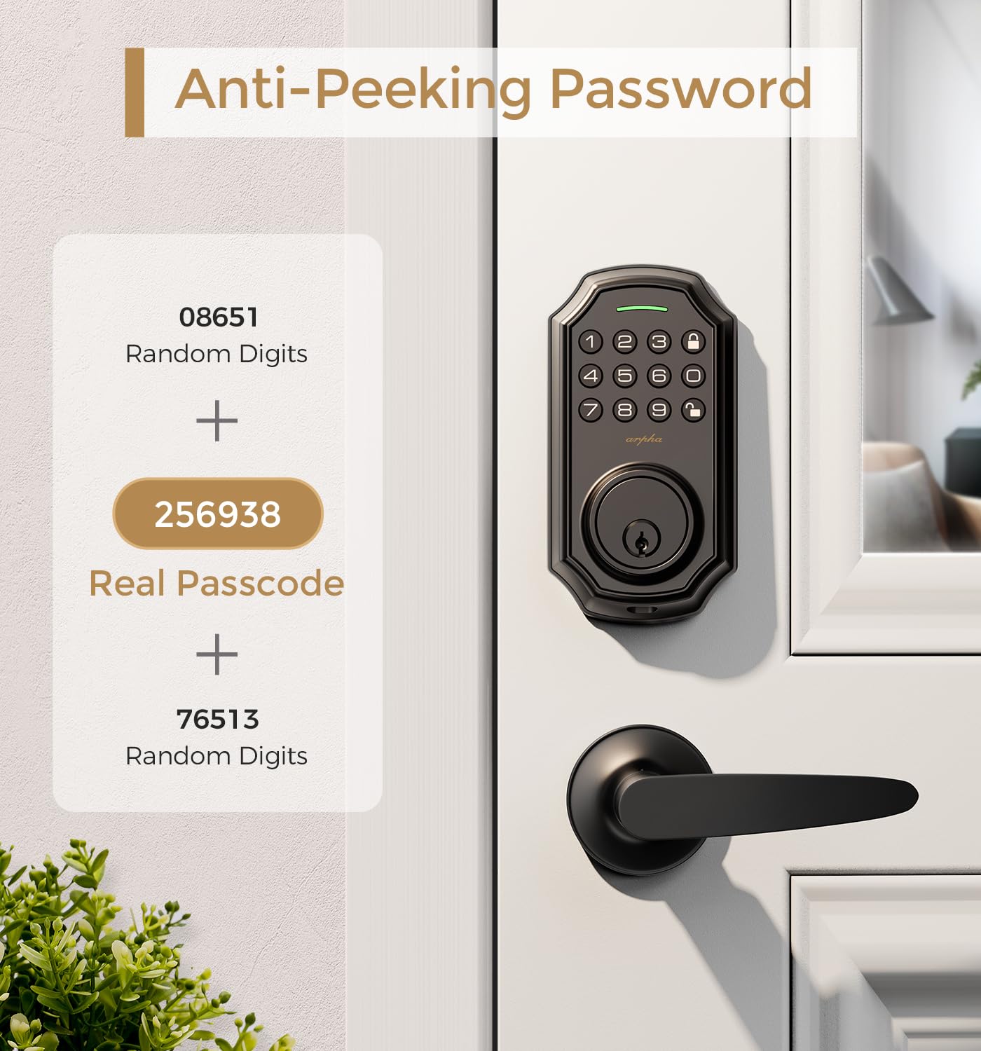 専用ページ② Keyless Entry Door Lock with 2 Handle Set - Smart Electronic